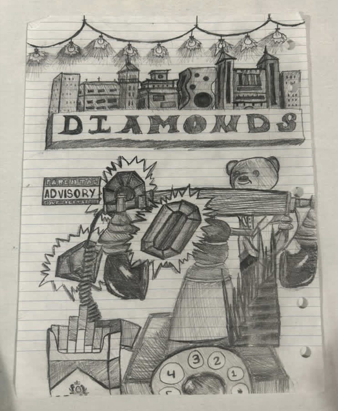 Diamond Sketch Study